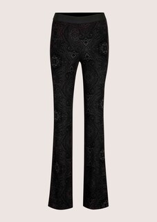 Pantalon en jersey floqué aspect dentelle thumbnail 7