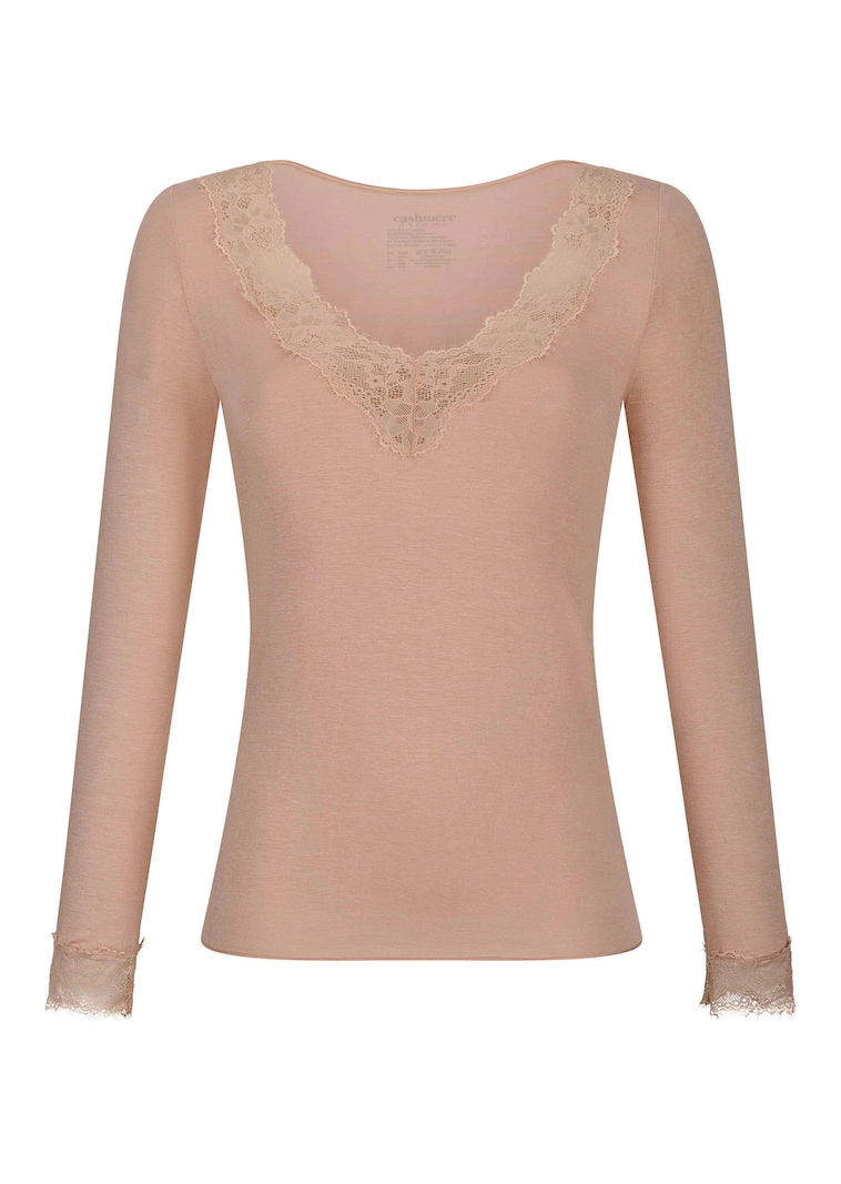 T-shirt Ă manches longues avec dentelle