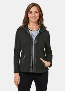 bequeme Freizeitjacke mit Kapuze thumbnail 1