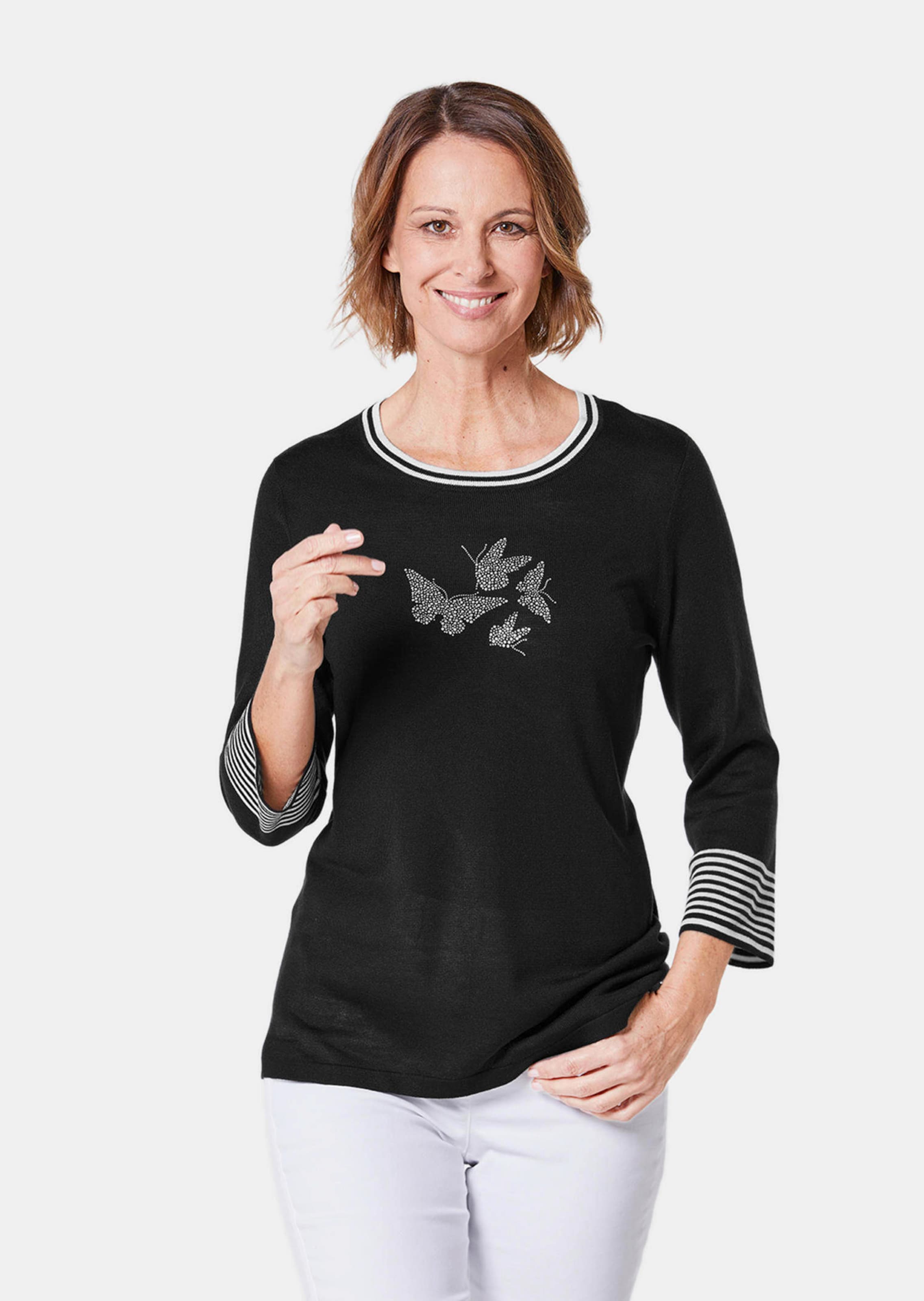 Pullover met elegant motief
