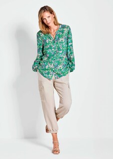 Bluse mit weiten Ärmeln & Paisley-Muster thumbnail 2