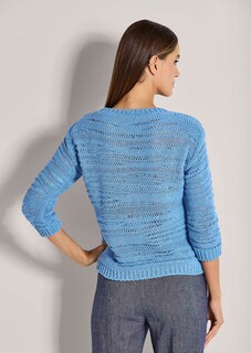 Rundhals-Pullover mit 3/4-Ärmeln thumbnail 4