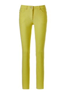Schmale Jacquard-Jeans thumbnail 2