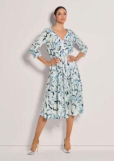 Langes Kleid im Wickel-Look thumbnail 2