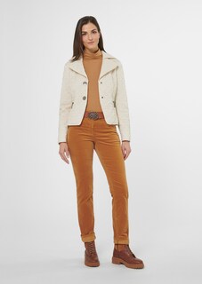 Warm padded short jacket with structure thumbnail 3