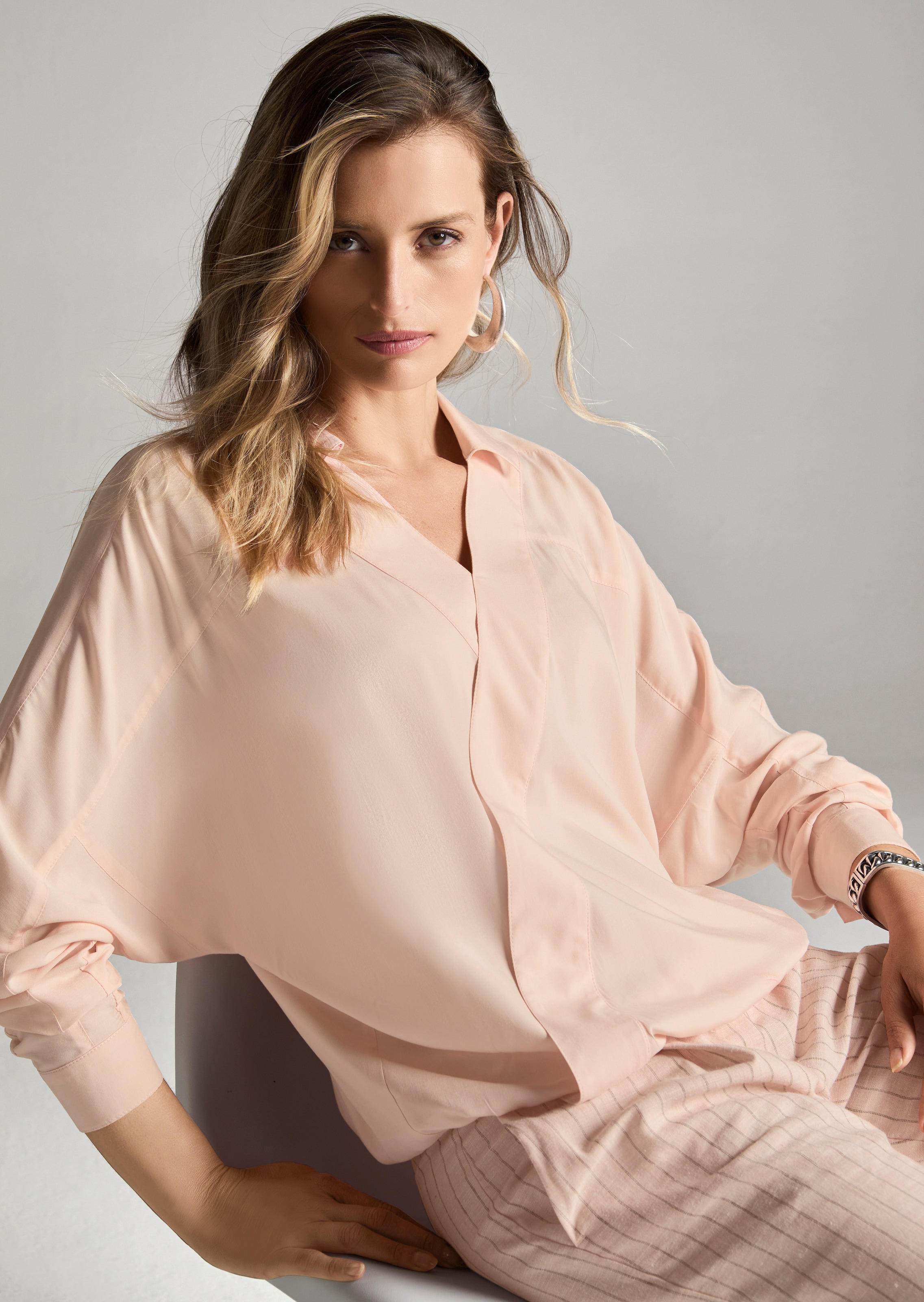 Bluse im Wickel-Look
