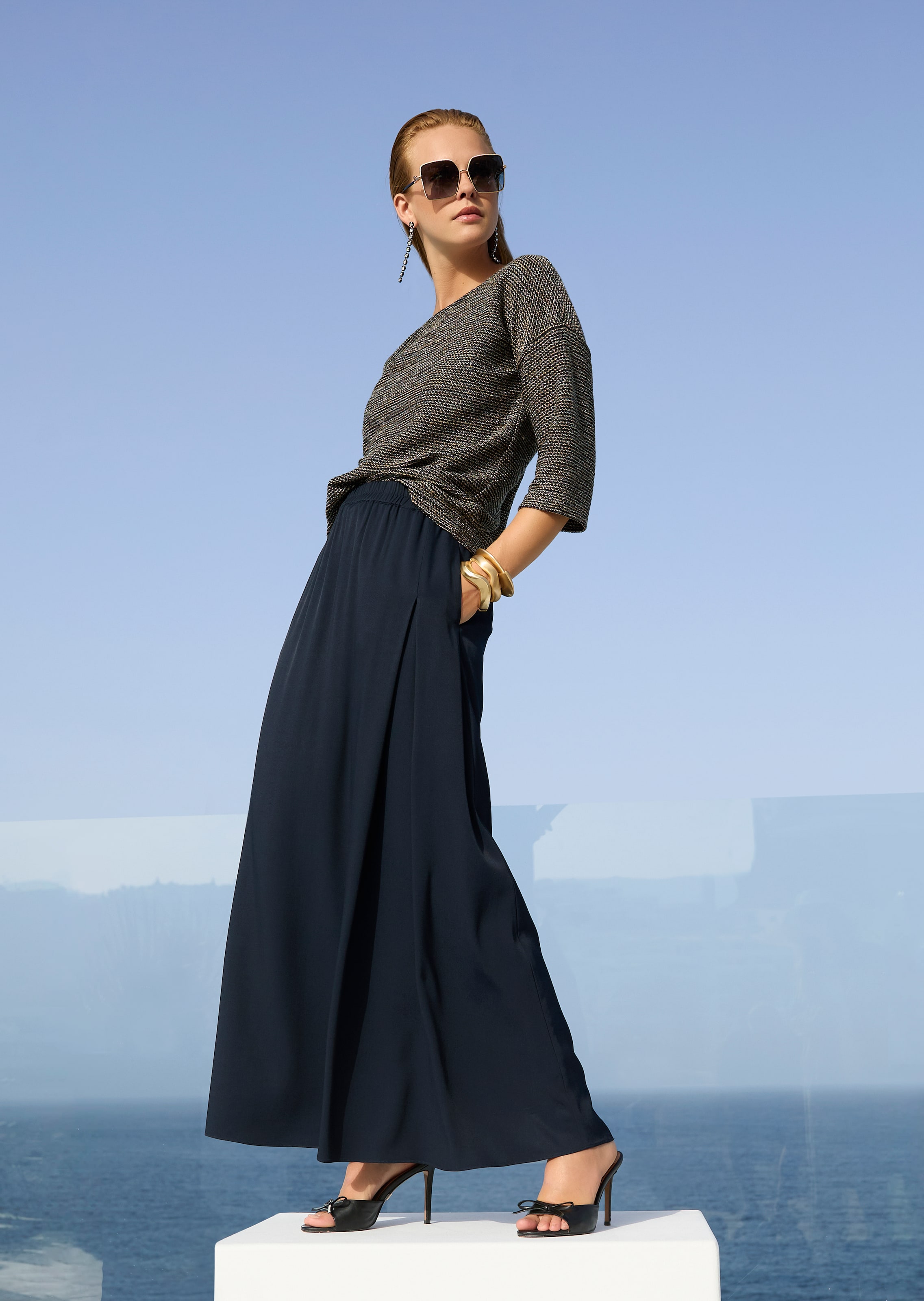 Sweatshirt mit Glitzer-Effekt