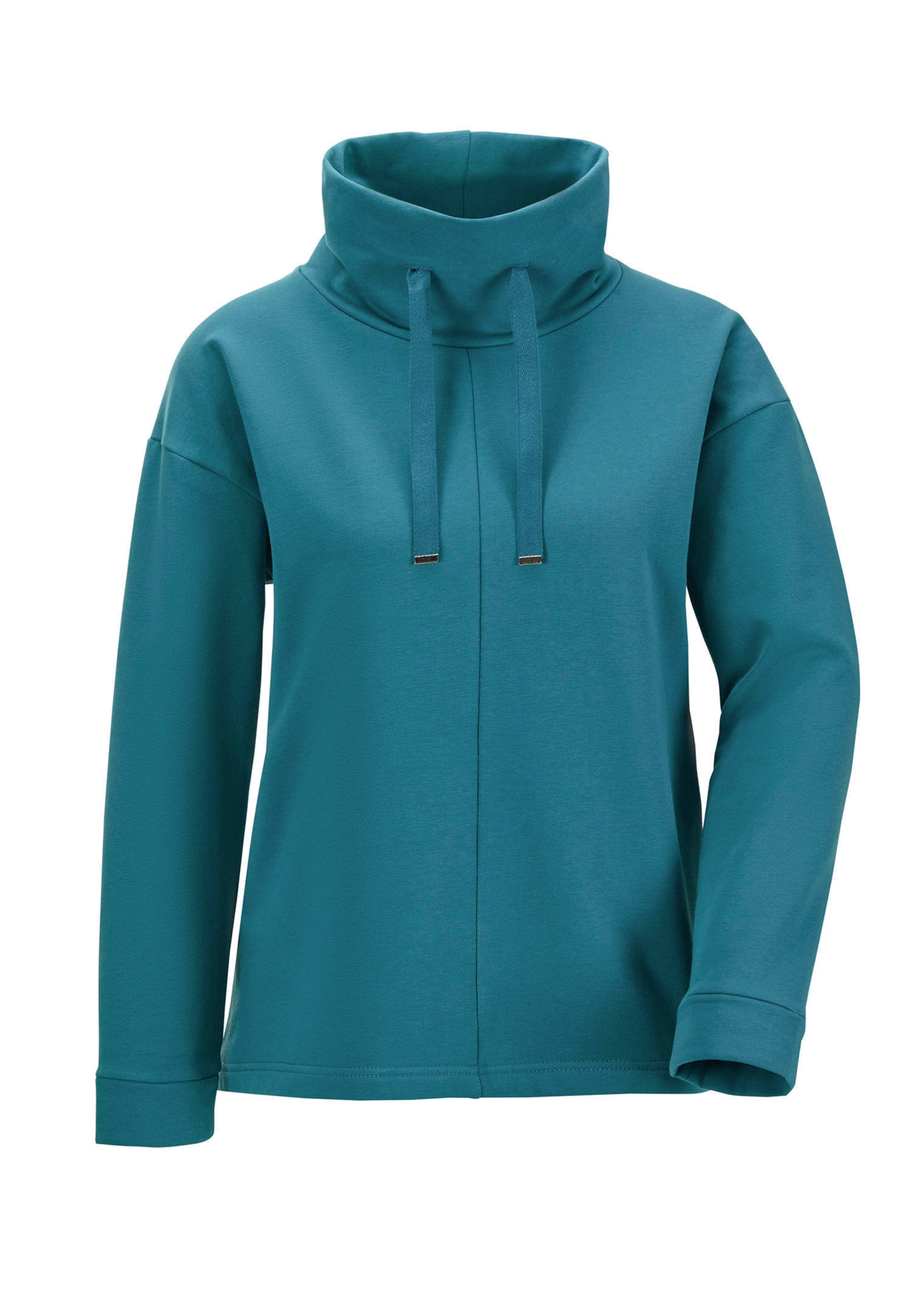 Sweatshirt mit halsfernen Kragen und Tunnelzug