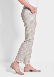 Gemusterte Jersey-Hose BELLA thumbnail 4