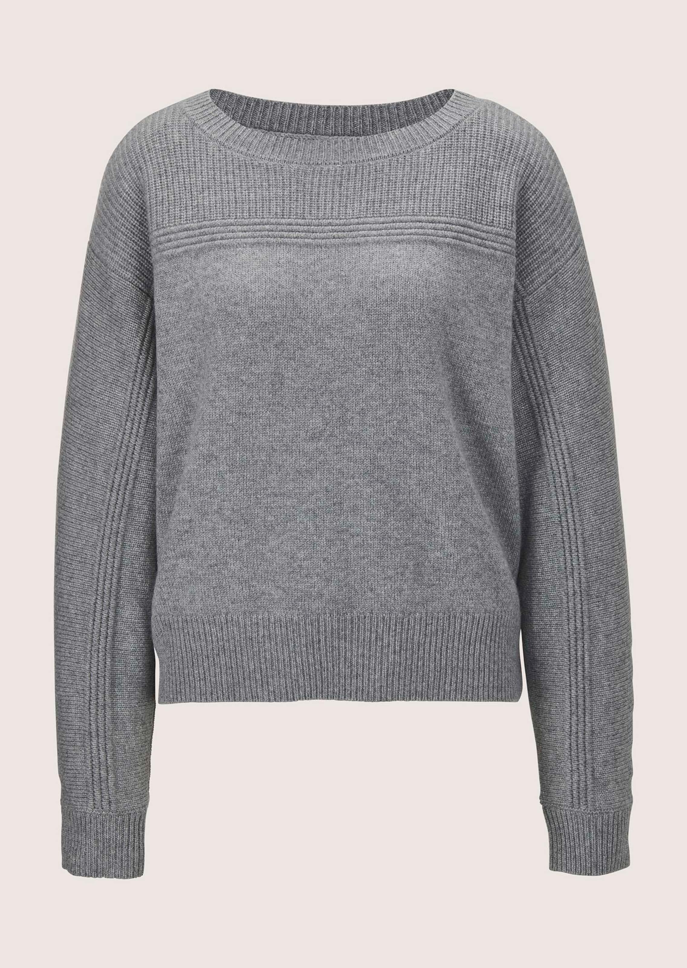 Cashmere jumper with boat neckline thumbnail 6