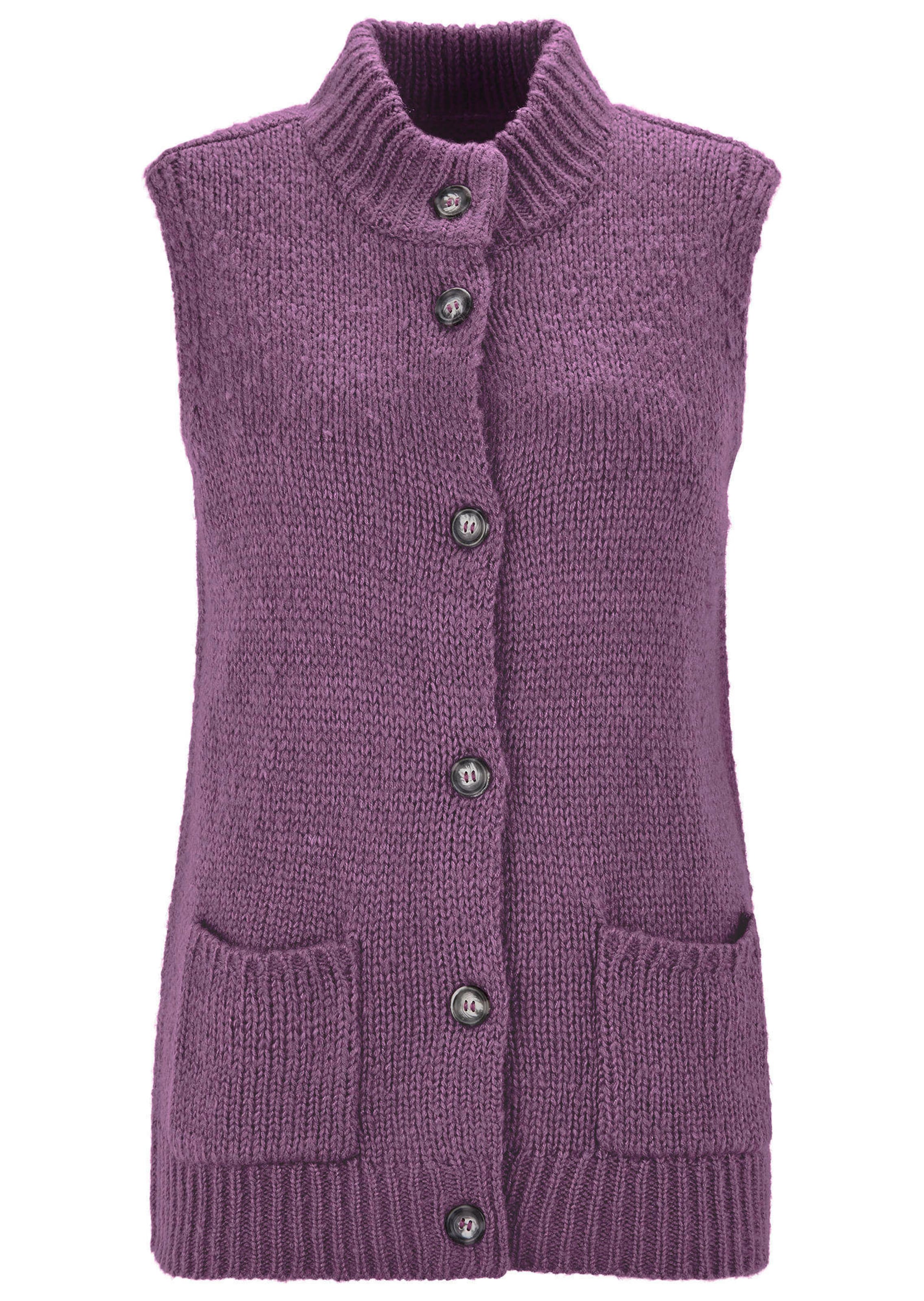 Leichte Strickweste mit Knopfleiste