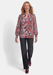 Blouse à enfiler en satin de viscose chatoyant thumbnail 2
