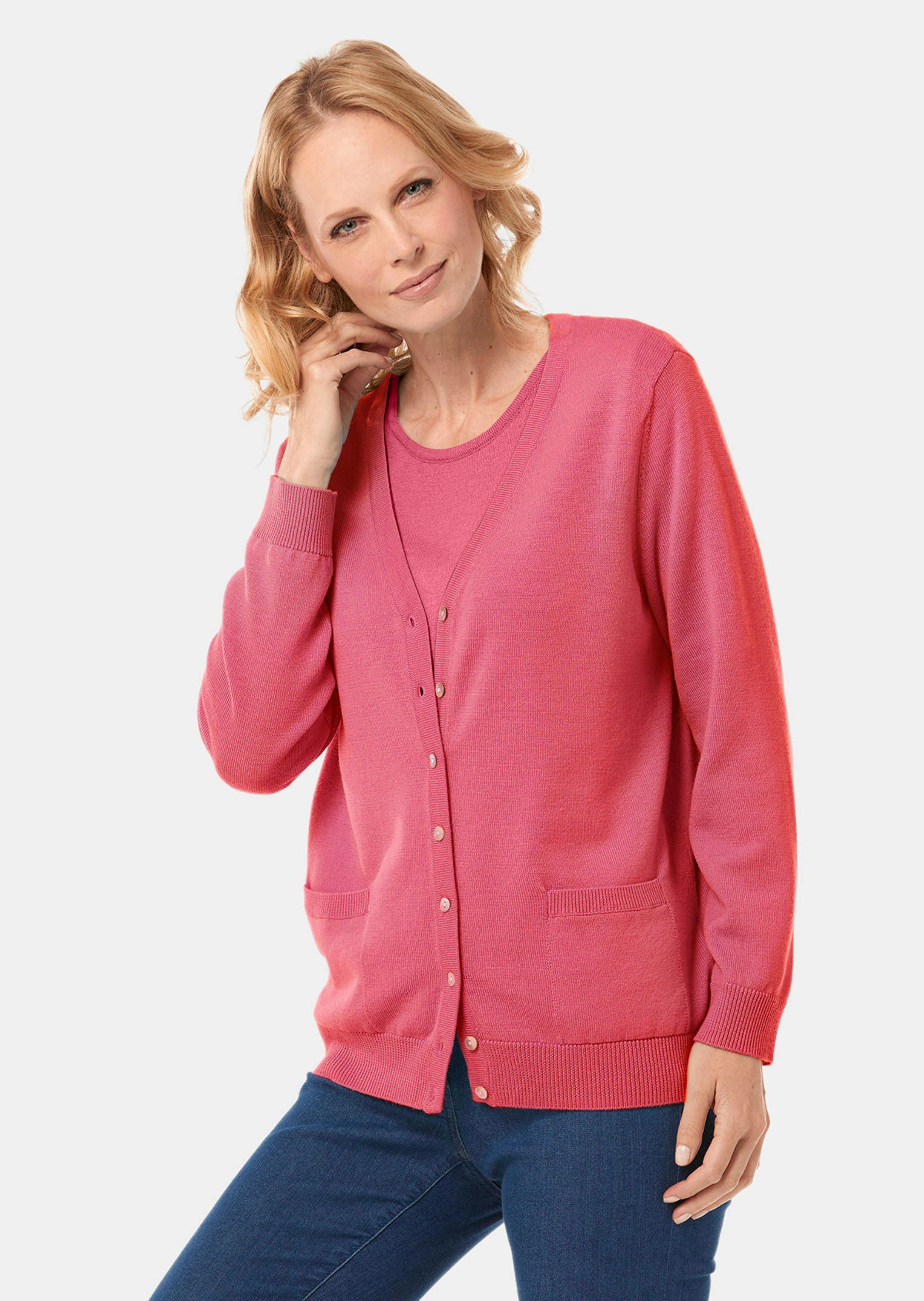 Strickjacke aus reiner Merinowolle