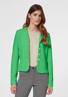 Blazer coupe courte en jersey avec parties structurées très tendance thumbnail 2