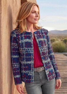 Veste Jacquard en jersey structuré thumbnail 7