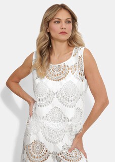 Top en dentelle avec broderie ajourée thumbnail 5