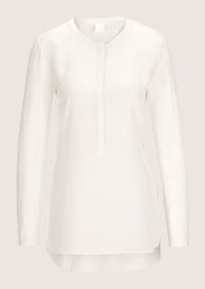 Lange Seidenbluse in kragenloser Form thumbnail 7