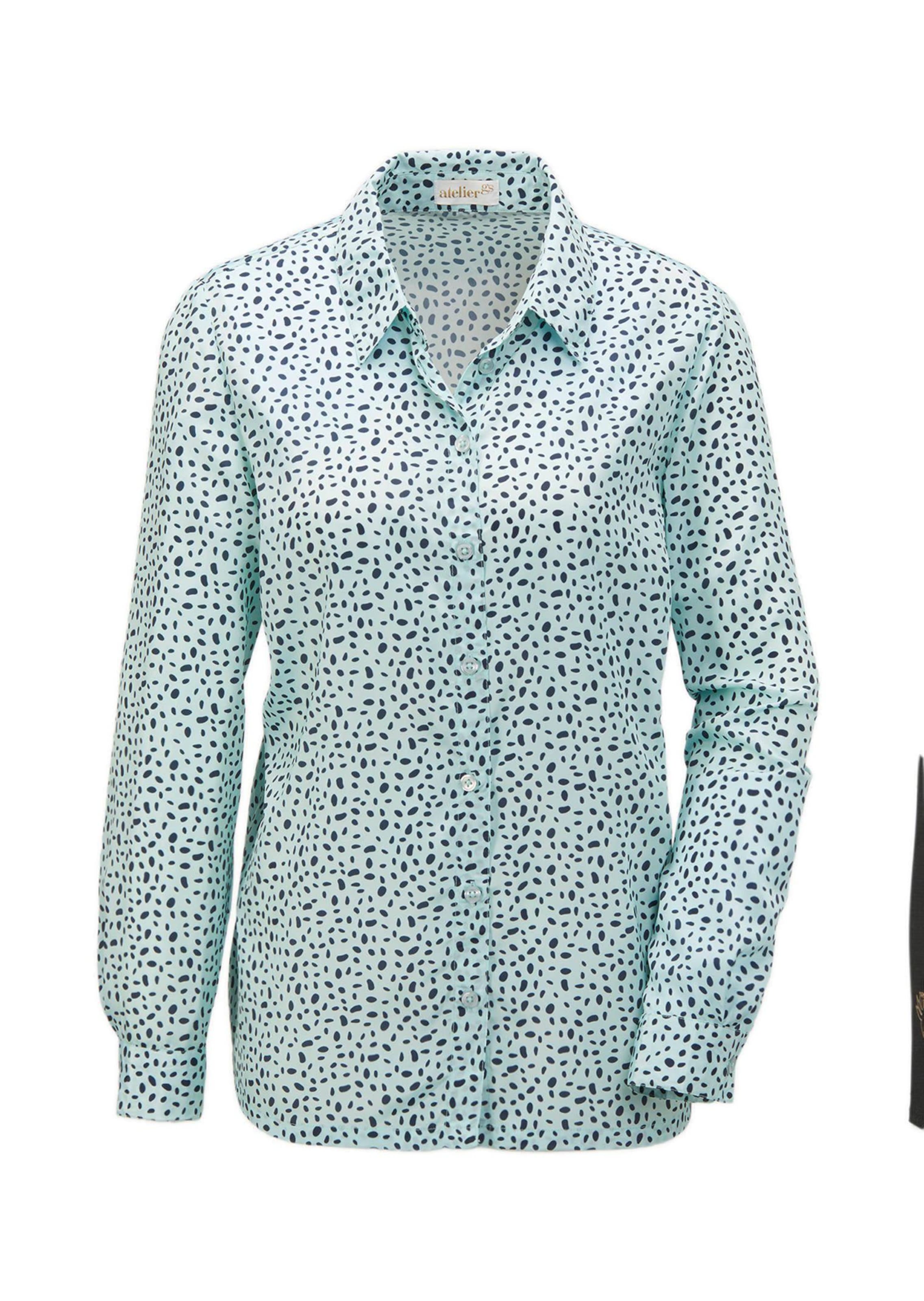 Druckbluse aus fließendem Material
