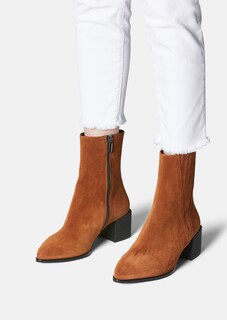Stiefelette aus softem Veloursleder thumbnail 2