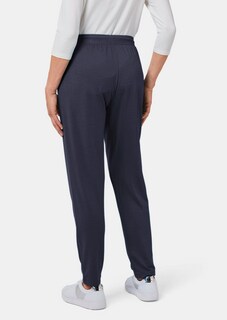 Comfortabele slinky broek met elastische tailleband thumbnail 3