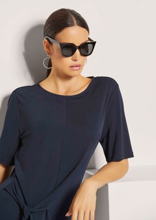 Halbarm-Kleid mit Taillenband thumbnail 5