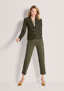 Nadelstreifen-Blazer mit goldfarbenen Wappenknöpfen thumbnail 3