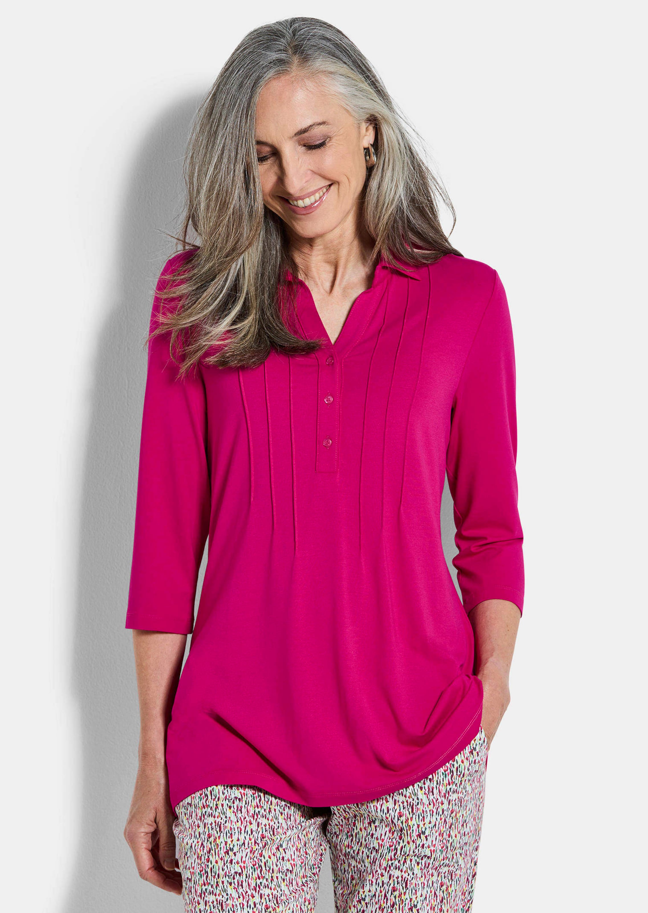 Tuniekshirt van jersey met biesjes