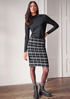 Feinstrick-Pullover mit feinem Lochmuster thumbnail 1