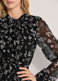 Langes Kleid in Wickeloptik thumbnail 6