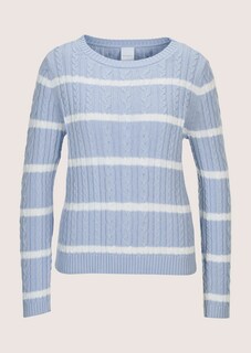 Strickpullover mit Zopfmuster thumbnail 6