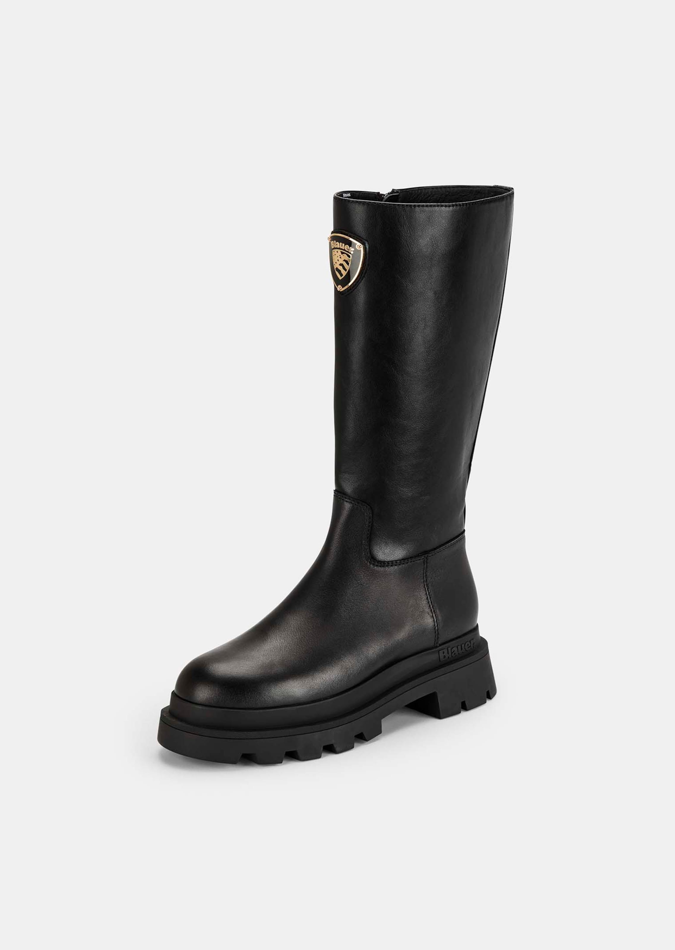 Minimalsitische Stiefel mit hohem Schaft