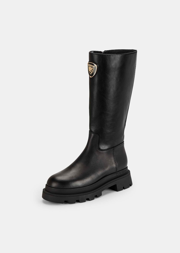 Minimalsitische Stiefel mit hohem Schaft