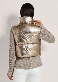 Gilet matelassé court style métallisé thumbnail 4