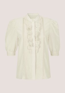 Romantische Rüschenbluse mit Stickerei thumbnail 7