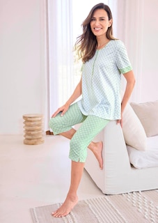 Pyjama mit Halbarm und 3/4-Hose thumbnail 5