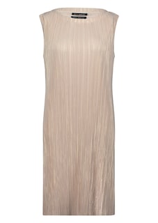 Goldschimmerndes Plisseekleid ohne Ärmel thumbnail 6