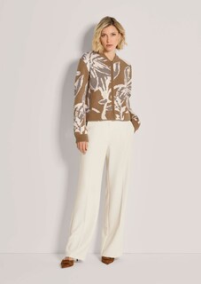 Tricot blouson met jacquard bloemendessin thumbnail 3