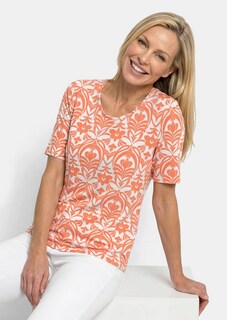 Viskoseshirt mit femininem Ornamentmuster thumbnail 4