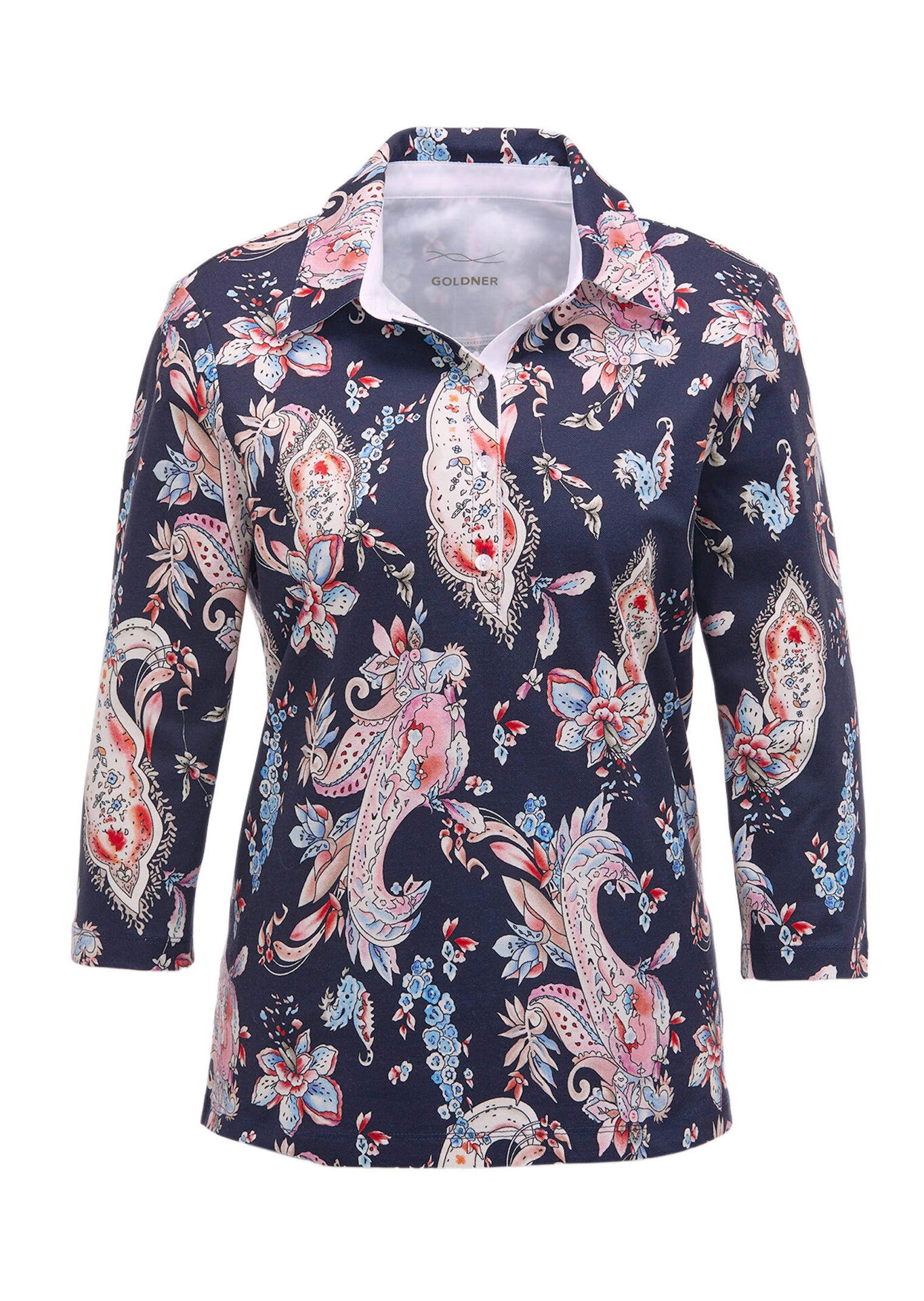 Gedessineerd piqué-poloshirt