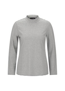 Langarmshirt mit Ringel und Stehkragen thumbnail 6