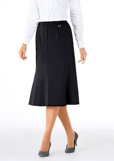 Kreukarme rok met SilverFresh-bewerking en elastische tailleband thumbnail 7