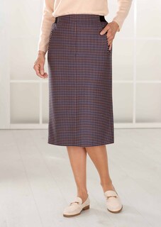 Geruite rok met elastische tailleband thumbnail 7