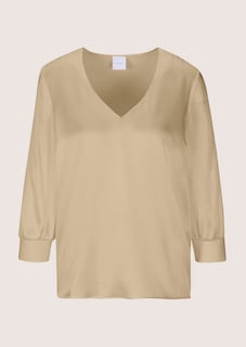 Blouse en soie stretch avec encolure en V thumbnail 7