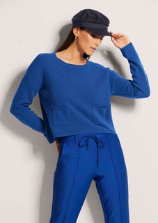 Rundhals-Pullover mit Taschen thumbnail 5