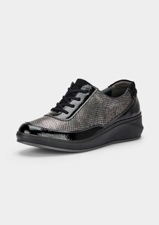 Schnürschuhe mit Lack-Akzenten thumbnail 1