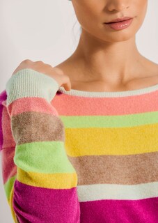 Kaschmir-Pullover mit Streifen thumbnail 6
