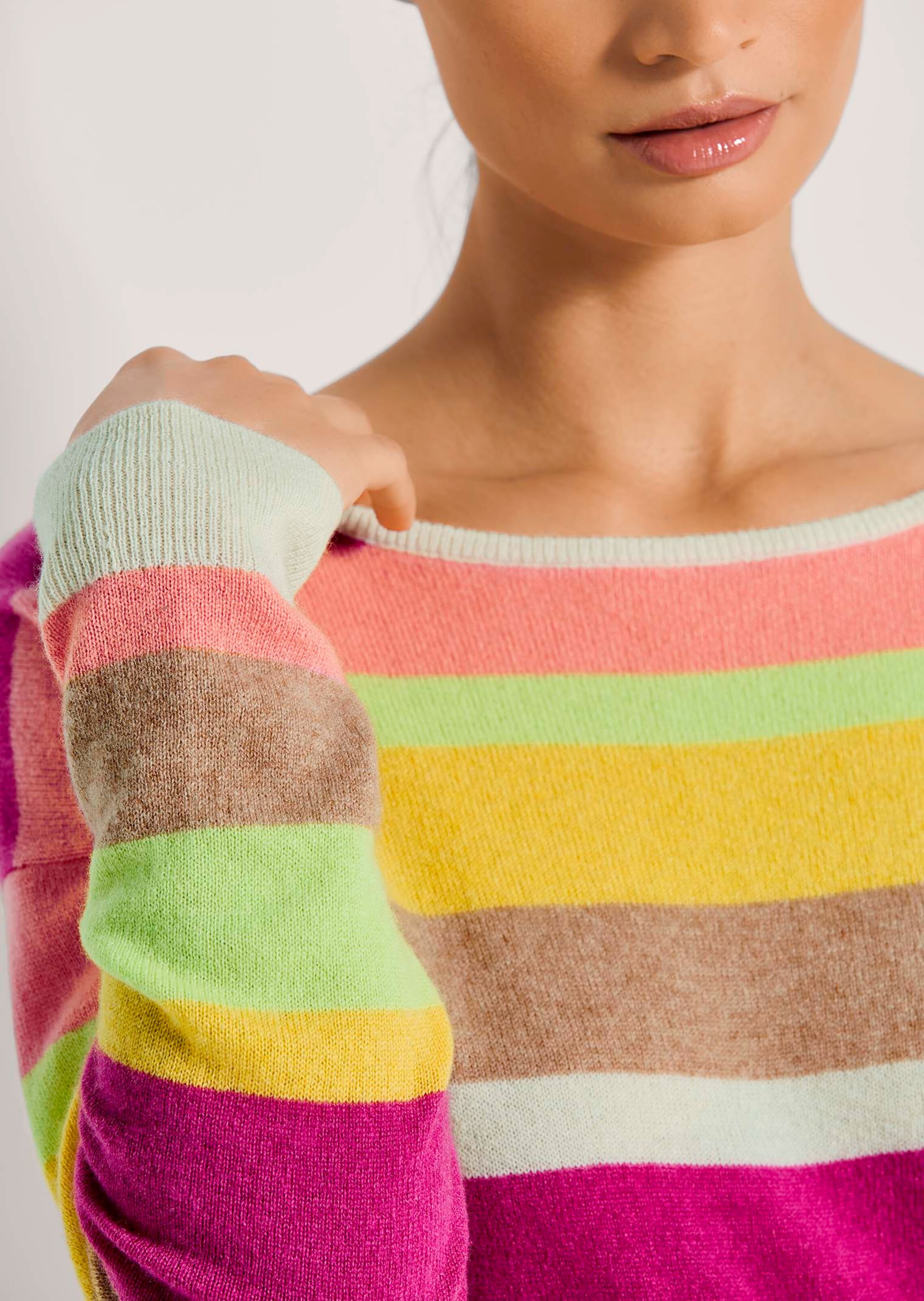 Kaschmir-Pullover mit Streifen thumbnail 6