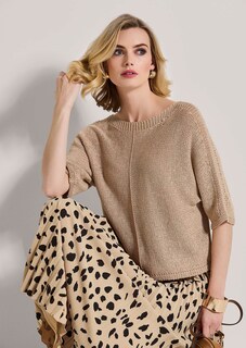 Rundhals-Pullover mit kurzen Ärmeln thumbnail 5