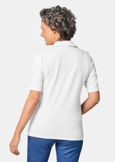 Comfortabel poloshirt met stretch thumbnail 2