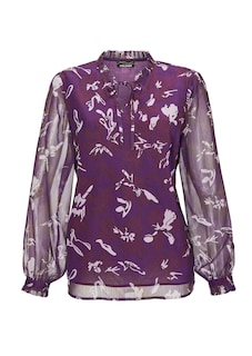 Chiffonbluse mit Gummibündchen thumbnail 7